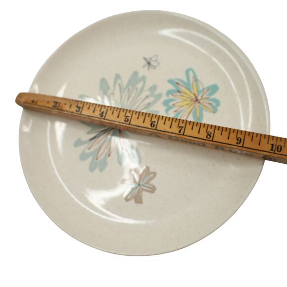 Vintageg MCM Vernonware "Young in Heart" Floral Ceramic Serving Dish - Picture 5 of 5